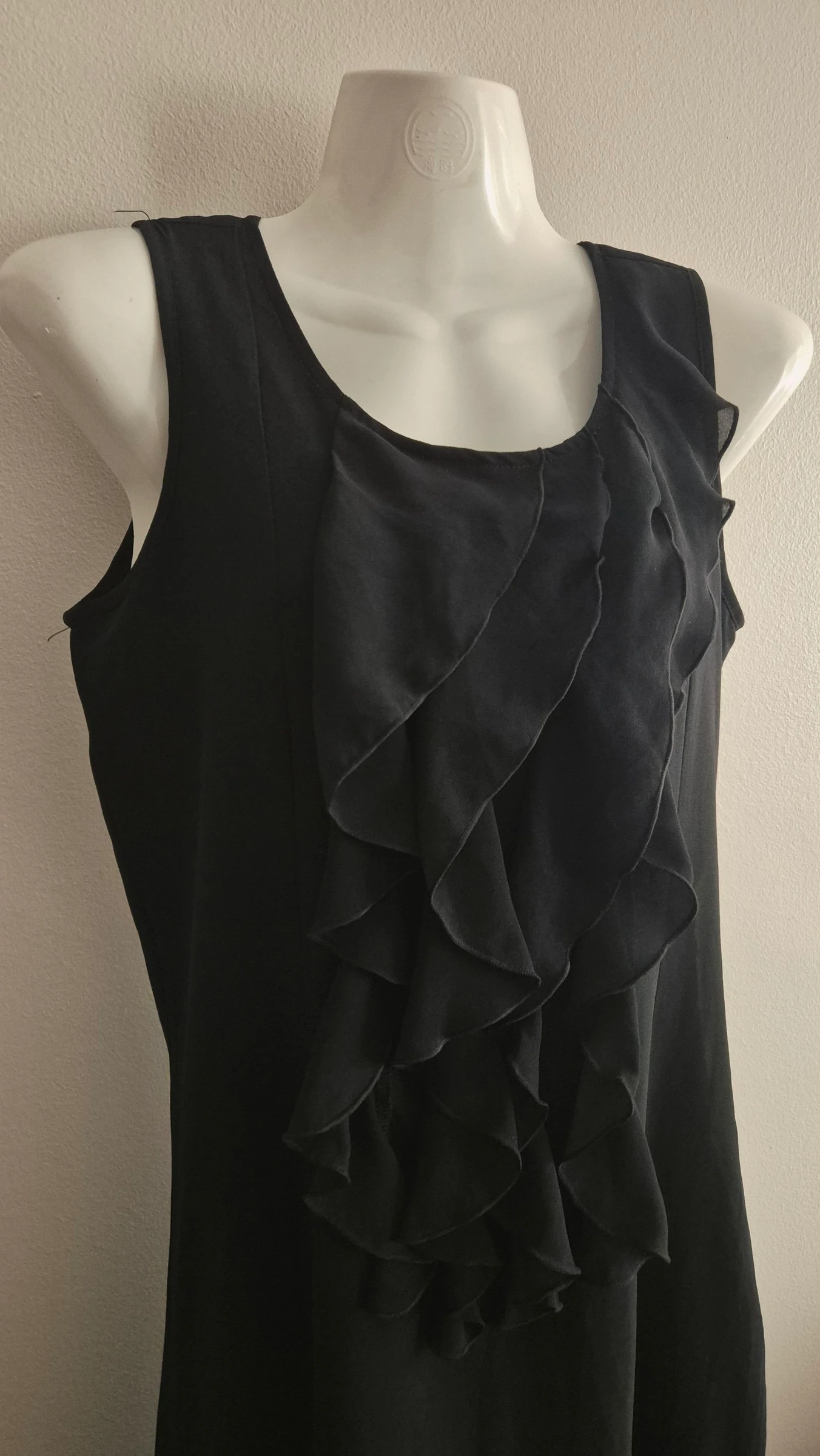 Zwarte jurk met franjes – Maat S – photo 3